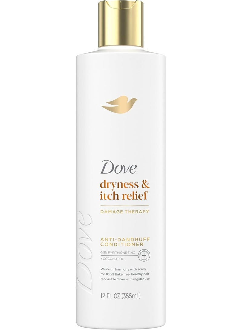 دوف بلسم علاج إصلاح الشعر لتخفيف الجفاف والحكة لفروة الرأس المتقشرة مع الزنك بيريثيون وزيت جوز الهند – 355 مل - Image 1